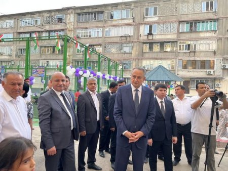 БОХТАР: ИФТИТОҲИ МАЙДОНЧАИ ВАРЗИШӢ, НИШАСТГОҲИ КАЛОНСОЛОН ВА МАЙДОНЧАИ БОЗИИ КӮДАКОН БО ИШТИРОКИ РАИСИ ВИЛОЯТ