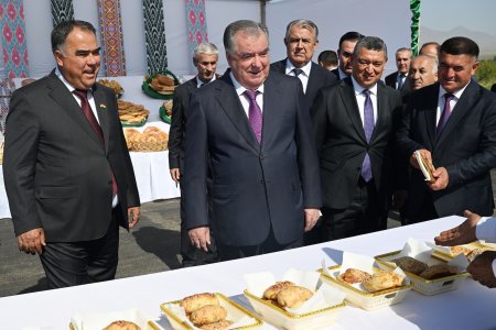 Боздид аз кишти такрории зироати кишоварзӣ, обмонии қатрагӣ ва намоиши маҳсулоти кишоварзӣӣ дар хоҷагии деҳқонии «Абдуҷаббор»-и ноҳияи Ашт