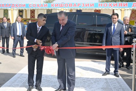 Ифтитоҳи роҳи мошингарди Ҳусеншайх-Хуррамзамини ноҳияи Данғара