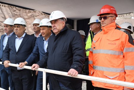 Боздид аз ҷараёни корҳо дар сарбанди Неругоҳи обии “Роғун”