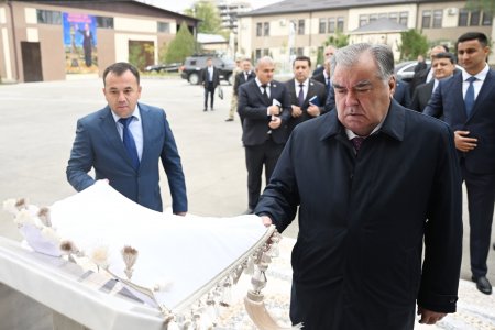Оғози сафари корӣ ба ноҳияи Рӯдакӣ ва ифтитоҳи корхонаи қаннодии «Шоҳасар»