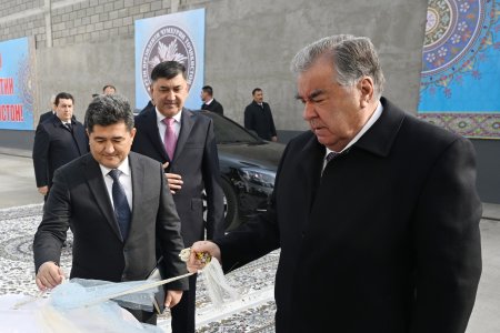 Ифтитоҳи корхонаи истеҳсоли пардаҳои полиэтилении ҶДММ "Технологияи полимерӣ" дар ноҳияи Бобоҷон Ғафуров